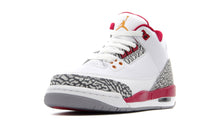 画像をギャラリービューアに読み込む, JORDAN BRAND AIR JORDAN 3 RETRO GS &quot;CARDINAL RED&quot; &quot;MICHAEL JORDAN&quot; WHITE/LIGHT CURRY/CARDINAL RED/CEMENT GREY 1