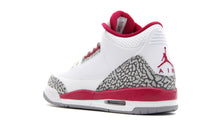 画像をギャラリービューアに読み込む, JORDAN BRAND AIR JORDAN 3 RETRO GS &quot;CARDINAL RED&quot; &quot;MICHAEL JORDAN&quot; WHITE/LIGHT CURRY/CARDINAL RED/CEMENT GREY 2