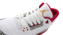 画像をギャラリービューアに読み込む, JORDAN BRAND AIR JORDAN 3 RETRO GS &quot;CARDINAL RED&quot; &quot;MICHAEL JORDAN&quot; WHITE/LIGHT CURRY/CARDINAL RED/CEMENT GREY 6