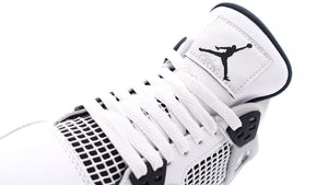 JORDAN BRAND AIR JORDAN 4 RETRO GS "MILITARY BLACK" "MICHAEL JORDAN" WHITE/BLACK/NEUTRAL GRAY 6