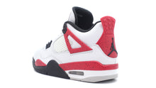 画像をギャラリービューアに読み込む, JORDAN BRAND AIR JORDAN 4 RETRO GS &quot;RED CEMENT&quot; &quot;MICHAEL JORDAN&quot; WHITE/FIRE RED/BLACK/NEUTRAL GREY 2
