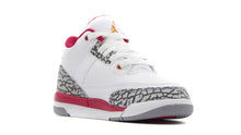 画像をギャラリービューアに読み込む, JORDAN BRAND JORDAN 3 RETRO PS &quot;CARDINAL RED&quot; &quot;MICHAEL JORDAN&quot; WHITE/LIGHT CURRY/CARDINAL RED/CEMENT GREY 5