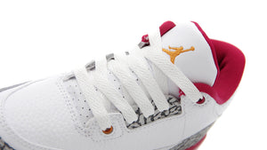 JORDAN BRAND JORDAN 3 RETRO PS "CARDINAL RED" "MICHAEL JORDAN" WHITE/LIGHT CURRY/CARDINAL RED/CEMENT GREY 6