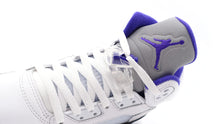 画像をギャラリービューアに読み込む, JORDAN BRAND AIR JORDAN 5 RETRO GS &quot;DARK CONCORD&quot; &quot;MICHAEL JORDAN&quot; WHITE/DARK CONCORD/BLACK 6