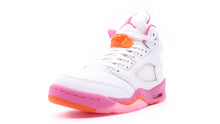 画像をギャラリービューアに読み込む, JORDAN BRAND AIR JORDAN 5 RETRO GS &quot;WNBA&quot; &quot;MICHAEL JORDAN&quot; WHITE/PINKSICLE/SAFETY ORANGE 1