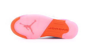 JORDAN BRAND AIR JORDAN 5 RETRO GS "WNBA" "MICHAEL JORDAN" WHITE/PINKSICLE/SAFETY ORANGE 4