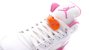 JORDAN BRAND AIR JORDAN 5 RETRO GS "WNBA" "MICHAEL JORDAN" WHITE/PINKSICLE/SAFETY ORANGE 6