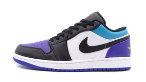 JORDAN BRAND AIR JORDAN 1 LOW "MICHAEL JORDAN" WHITE/BLACK/BRIGHT CONCORD/AQUAMARINE/UNIVERSITY GOLD/ANTHRACITE 3