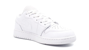 JORDAN BRAND AIR JORDAN 1 LOW GS "TRIPLE WHITE" "MICHAEL JORDAN" WHITE/WHITE/WHITE 5