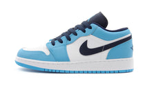 画像をギャラリービューアに読み込む, JORDAN BRAND AIR JORDAN 1 LOW GS &quot;MICHAEL JORDAN&quot; WHITE/DARK POWDER BLUE/OBSIDIAN 3