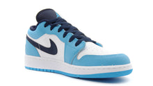画像をギャラリービューアに読み込む, JORDAN BRAND AIR JORDAN 1 LOW GS &quot;MICHAEL JORDAN&quot; WHITE/DARK POWDER BLUE/OBSIDIAN 5