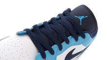 画像をギャラリービューアに読み込む, JORDAN BRAND AIR JORDAN 1 LOW GS &quot;MICHAEL JORDAN&quot; WHITE/DARK POWDER BLUE/OBSIDIAN 6