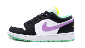 JORDAN BRAND AIR JORDAN 1 LOW GS "MICHAEL JORDAN" WHITE/VIOLET SHOCK/BLACK/GREEN GLOW/VOLT 2