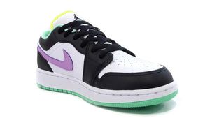 JORDAN BRAND AIR JORDAN 1 LOW GS "MICHAEL JORDAN" WHITE/VIOLET SHOCK/BLACK/GREEN GLOW/VOLT 5