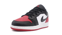 画像をギャラリービューアに読み込む, JORDAN BRAND AIR JORDAN 1 LOW GS &quot;MICHAEL JORDAN&quot; WHITE/BLACK/VARSITY RED/WHITE 1