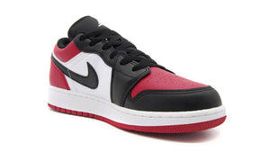 JORDAN BRAND AIR JORDAN 1 LOW GS "BRED TOE" "MICHAEL JORDAN" GYM RED/WHITE/BLACK 5