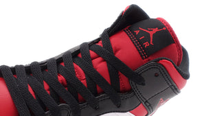 JORDAN BRAND AIR JORDAN 1 MID "MICHAEL JORDAN" BLACK/FIRE RED/WHITE 6