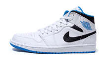 画像をギャラリービューアに読み込む, JORDAN BRAND AIR JORDAN 1 MID &quot;MICHAEL JORDAN&quot; WHITE/LASER BLUE/BLACK/BLANC/NOIR/BLEU LAZER 3