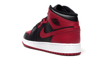 画像をギャラリービューアに読み込む, JORDAN BRAND AIR JORDAN 1 MID GS &quot;MICHAEL JORDAN&quot; BLACK/GYM RED/WHITE/NOIR/BLANC/ROUGE GYM 2