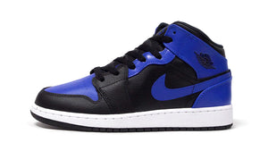 JORDAN BRAND AIR JORDAN 1 MID GS "HYPER ROYAL" "MICHAEL JORDAN" BLACK/HYPER ROYAL-WHITE 3
