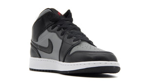 JORDAN BRAND AIR JORDAN 1 MID GS "SHADOW" "MICHAEL JORDAN" BLACK/GYM RED/PARTICLE GREY/WHITE 5
