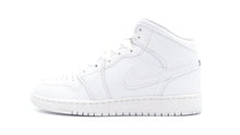 画像をギャラリービューアに読み込む, JORDAN BRAND AIR JORDAN 1 MID GS &quot;TRIPLE WHITE&quot; &quot;MICHAEL JORDAN&quot; WHITE/WHITE/WHITE 3