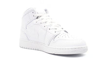 画像をギャラリービューアに読み込む, JORDAN BRAND AIR JORDAN 1 MID GS &quot;TRIPLE WHITE&quot; &quot;MICHAEL JORDAN&quot; WHITE/WHITE/WHITE 5