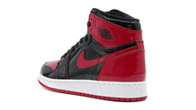 画像をギャラリービューアに読み込む, JORDAN BRAND AIR JORDAN 1 RETRO HIGH OG GS &quot;PATENT BRED&quot; &quot;MICHAEL JORDAN&quot; BLACK/VARSITY RED/WHITE 2