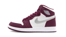 画像をギャラリービューアに読み込む, JORDAN BRAND AIR JORDAN 1 RETRO HIGH OG GS &quot;BORDEAUX&quot; &quot;MICHAEL JORDAN&quot; BORDEAUX/METALLIC SILVER/WHITE 3