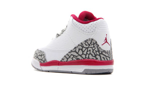 JORDAN BRAND JORDAN 3 RETRO TD "CARDINAL RED" "MICHAEL JORDAN" WHITE/LIGHT CURRY/CARDINAL RED/CEMENT GREY 2
