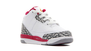 JORDAN BRAND JORDAN 3 RETRO TD "CARDINAL RED" "MICHAEL JORDAN" WHITE/LIGHT CURRY/CARDINAL RED/CEMENT GREY 5