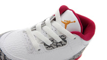 画像をギャラリービューアに読み込む, JORDAN BRAND JORDAN 3 RETRO TD &quot;CARDINAL RED&quot; &quot;MICHAEL JORDAN&quot; WHITE/LIGHT CURRY/CARDINAL RED/CEMENT GREY 6