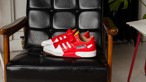 adidas FORUM 84 LOW "m&m's" RED/RED/EQT YELLOW 8