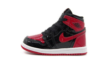 画像をギャラリービューアに読み込む, JORDAN BRAND JORDAN 1 RETRO HIGH OG TD &quot;PATENT BRED&quot; &quot;MICHAEL JORDAN&quot; BLACK/VARSITY RED/WHITE 3