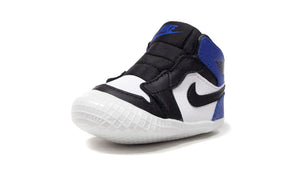 JORDAN BRAND JORDAN 1 CRIB BOOTIE "MICHAEL JORDAN" BLACK/BLACK/WHITE/SPORT ROYAL/NOIR/BLANC/SPORT ROYAL/NOIR 1
