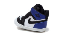 画像をギャラリービューアに読み込む, JORDAN BRAND JORDAN 1 CRIB BOOTIE &quot;MICHAEL JORDAN&quot; BLACK/BLACK/WHITE/SPORT ROYAL/NOIR/BLANC/SPORT ROYAL/NOIR 2