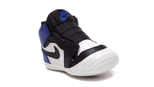 JORDAN BRAND JORDAN 1 CRIB BOOTIE "MICHAEL JORDAN" BLACK/BLACK/WHITE/SPORT ROYAL/NOIR/BLANC/SPORT ROYAL/NOIR 5