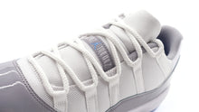 画像をギャラリービューアに読み込む, JORDAN BRAND AIR JORDAN 11 RETRO LOW &quot;CEMENT GREY&quot; &quot;MICHAEL JORDAN&quot; WHITE/UNIVERSITY BLUE/CEMENT GREY 6