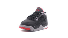 画像をギャラリービューアに読み込む, JORDAN BRAND JORDAN 4 RETRO TD &quot;BRED REIMAGINED&quot; &quot;MICHAEL JORDAN&quot; BLACK/CEMENT GREY/SUMMIT WHITE/FIRE RED 1