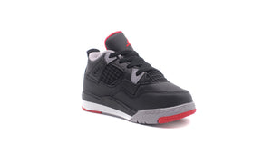 JORDAN BRAND JORDAN 4 RETRO TD "BRED REIMAGINED" "MICHAEL JORDAN" BLACK/CEMENT GREY/SUMMIT WHITE/FIRE RED 5