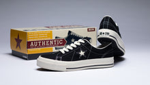 画像をギャラリービューアに読み込む, CONVERSE ONE STAR J VTG CANVAS &quot;Made in JAPAN&quot; &quot;TimeLine&quot; BLACK 7