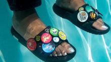 画像をギャラリービューアに読み込む, crocs BUTTON CLASSIC SLIDE &quot;PLEASURES&quot; BLACK 7