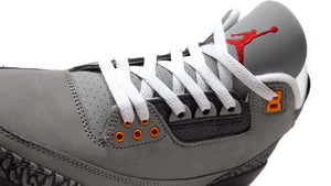 JORDAN BRAND AIR JORDAN 3 RETRO "COOL GREY" "MICHAEL JORDAN" SILVER/SPORT RED/LIGHT GRAPHITE/ORANGE PEEL/WHITE 6