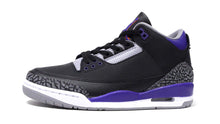 画像をギャラリービューアに読み込む, JORDAN BRAND AIR JORDAN 3 RETRO &quot;COURT PURPLE&quot; &quot;MICHAEL JORDAN&quot; BLACK/COURT PURPLE/CEMENT GREY/NOIR/GRIS CIMENT/VIOLET COURT 3