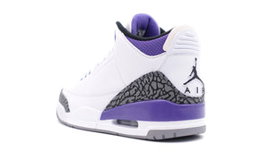 JORDAN BRAND AIR JORDAN 3 RETRO "DARK IRIS" "MICHAEL JORDAN" WHITE/BLACK/DARK IRIS/VIOLET HAZE 2