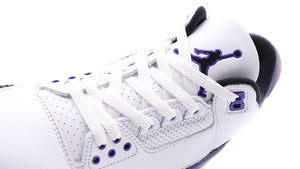 JORDAN BRAND AIR JORDAN 3 RETRO "DARK IRIS" "MICHAEL JORDAN" WHITE/BLACK/DARK IRIS/VIOLET HAZE 6