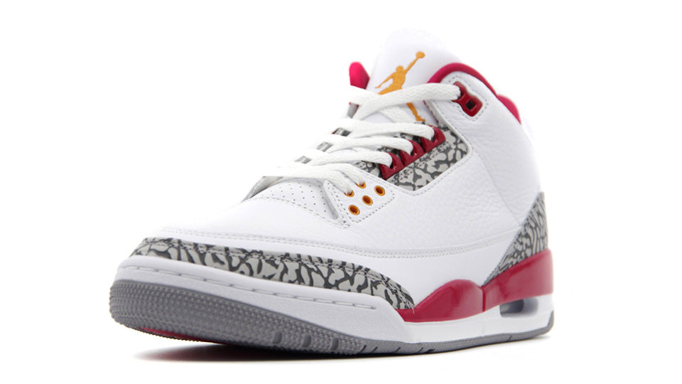 Air jordan 3 best sale white and red