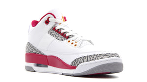 JORDAN BRAND AIR JORDAN 3 RETRO "CARDINAL RED" "MICHAEL JORDAN" WHITE/LIGHT CURRY/CARDINAL RED/CEMENT GREY 5