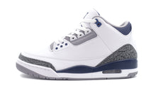 画像をギャラリービューアに読み込む, JORDAN BRAND AIR JORDAN 3 RETRO &quot;MIDNIGHT NAVY&quot; &quot;MICHAEL JORDAN&quot; WHITE/MIDNIGHT NAVY/CEMENT GREY/BLACK 3