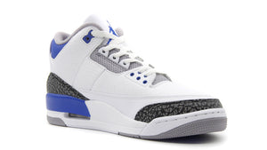 JORDAN BRAND AIR JORDAN 3 RETRO "RACER BLUE" "MICHAEL JORDAN" WHITE/BLACK/CEMENT GREY/RACER BLUE 5